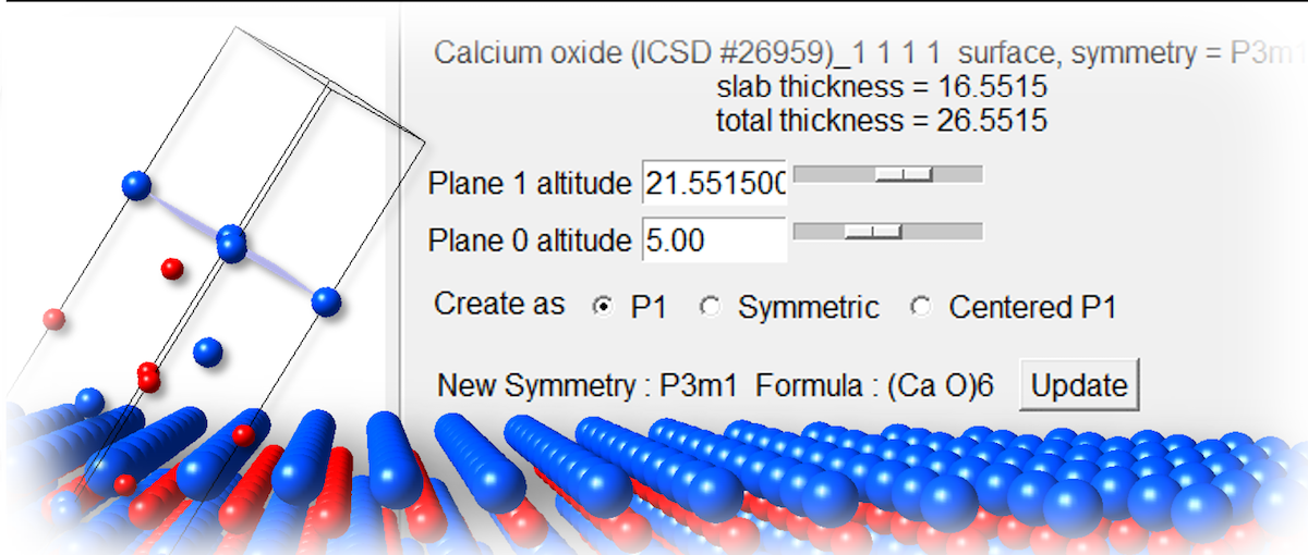 MedeA surface builder